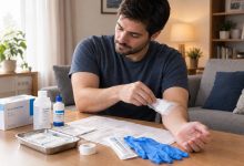 Home Bandage Care at the Table